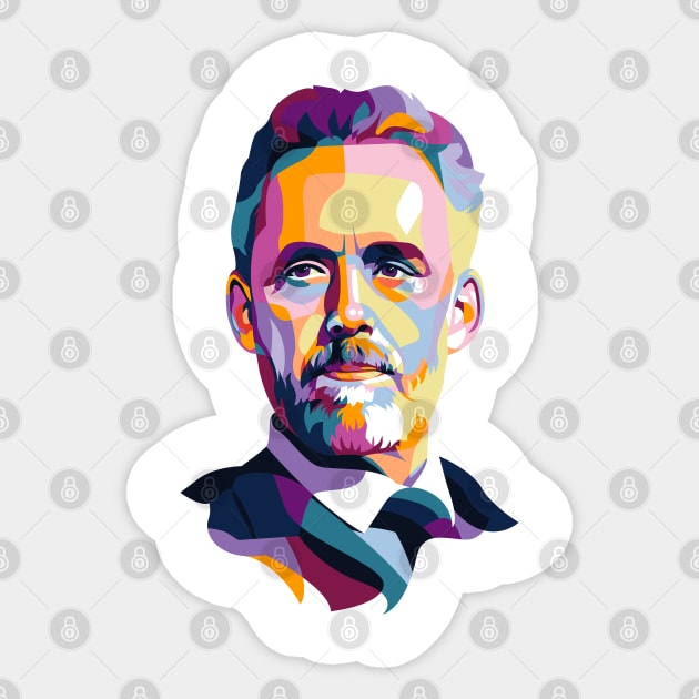 Jordan Peterson Inspired Design Sticker by hobolaptop